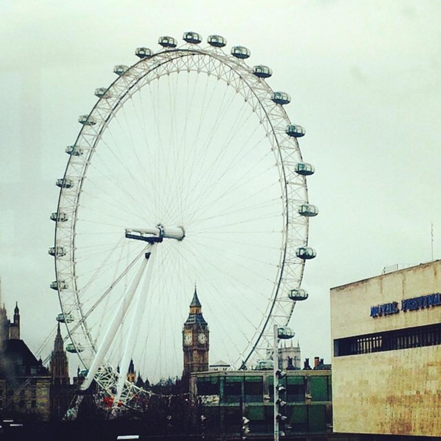 London Photograph - View From A Bus #london #bigben by Eirlys Evans