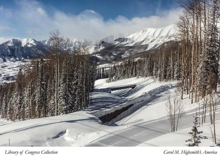 View from a mountain above Telluride in Colorado Photograph by Carol M Highsmith