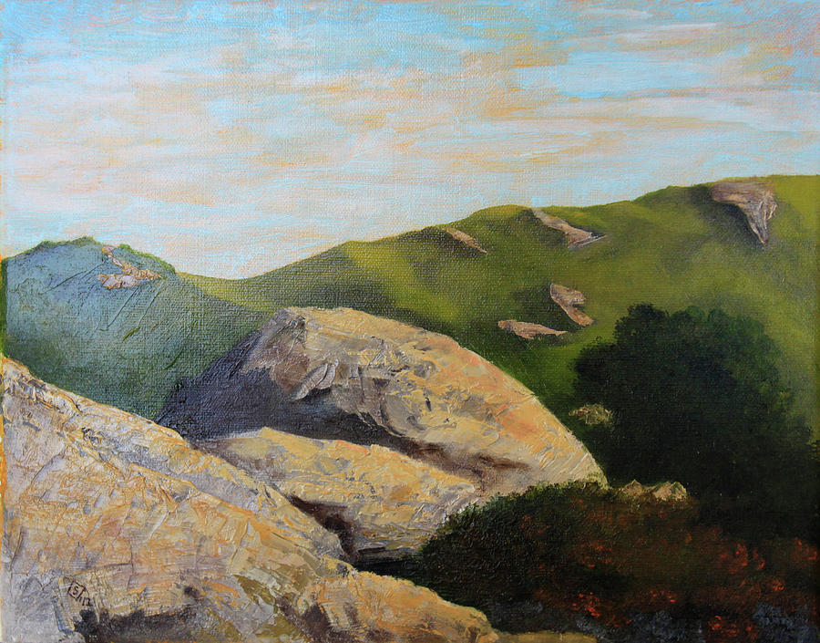 View from a Path Painting by Terry Sonntag View from a Path Painting by Terry Sonntag