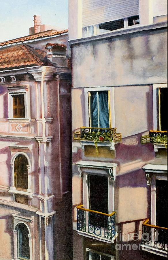 View from a Venetian Window Painting by Marlene Book