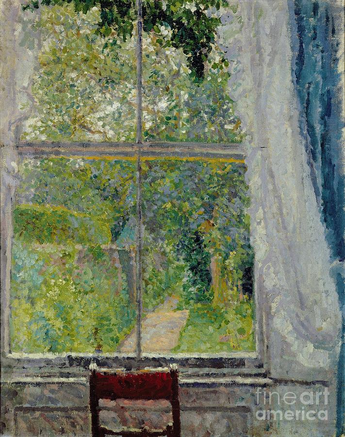 Garden Painting - View from a Window by Spencer Frederick Gore