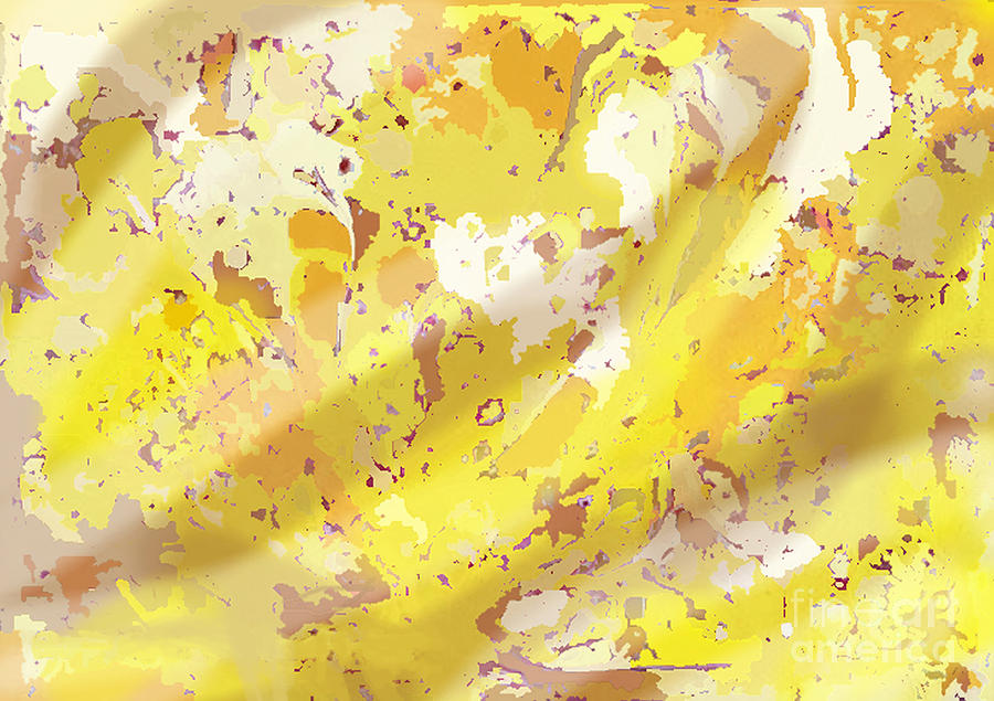 View From Above in Yellow Digital Art by Julia Underwood