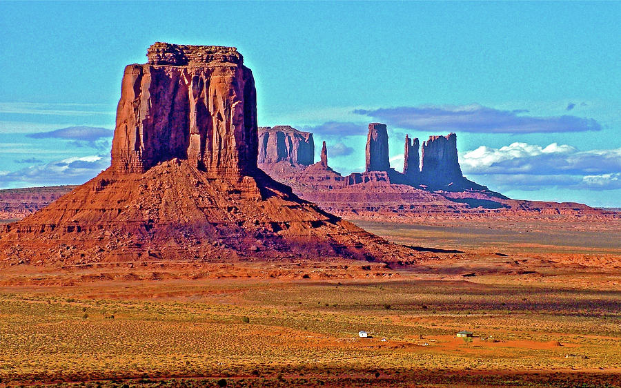 View from Artist Point in Monument Valley Navajo Tribal Park-Arizona Photograph by Ruth Hager