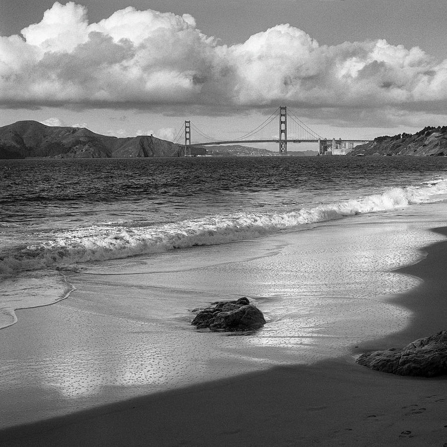 Golden Gate Bridge Photograph - View from Baker Beach by Hans Mauli