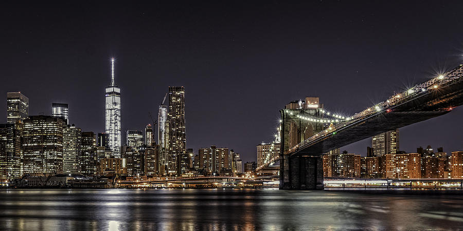 Brooklyn Bridge Photograph - View from Brooklyn Bridge Park by Theodore Jones