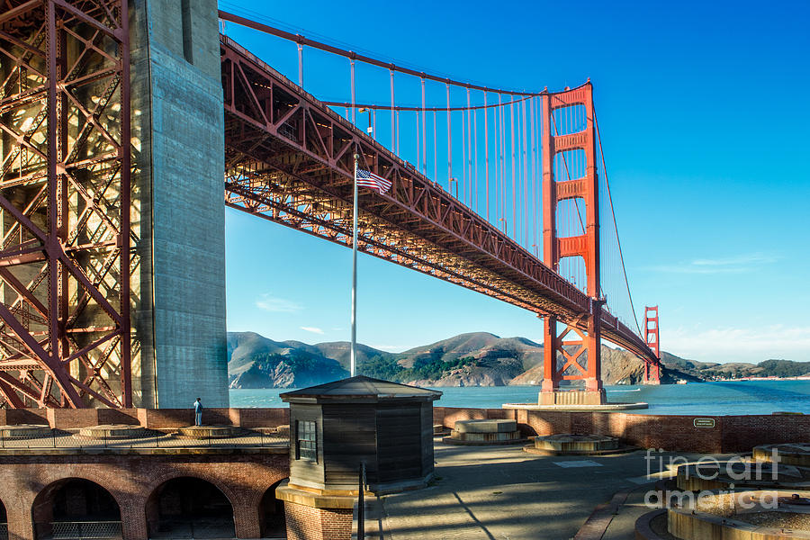 Golden Gate Bridge Photograph - View from Fort Point by Jerry Fornarotto