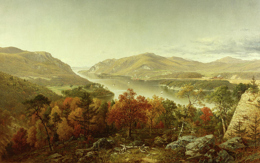 View from Fort Putnam Painting by MotionAge Designs