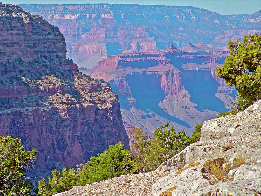 View from Hermits Trail near Hermits Rest in Grand Canyon National Park Photograph by Ruth Hager