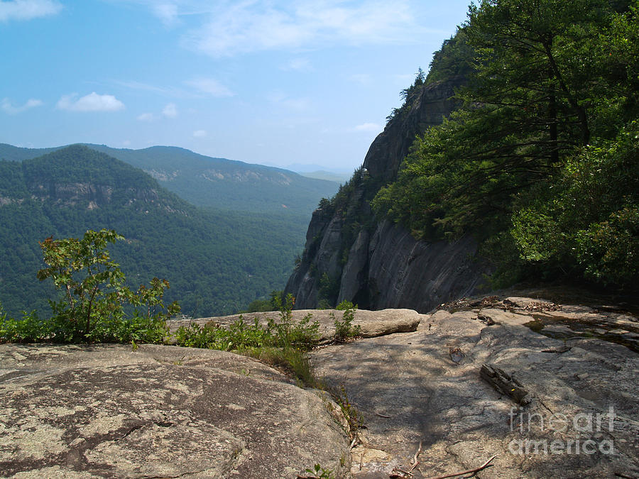 Landmark Photograph - View from Hickory Nut Gorge NC by Anna Lisa Yoder