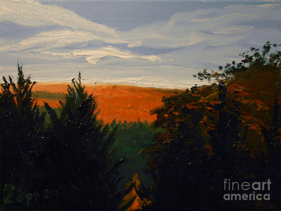 View from Janis Road in Autumn Painting by Robert Coppen