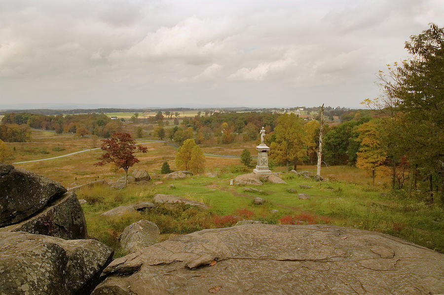 View from Little Round Top 2 Photograph by Mick Burkey