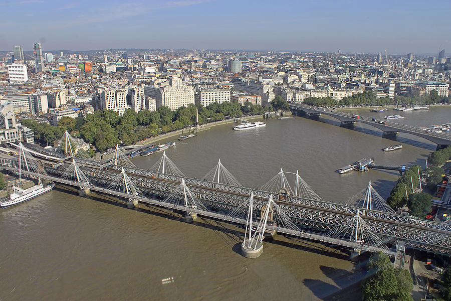 View from London Eye Photograph by Tony Murtagh