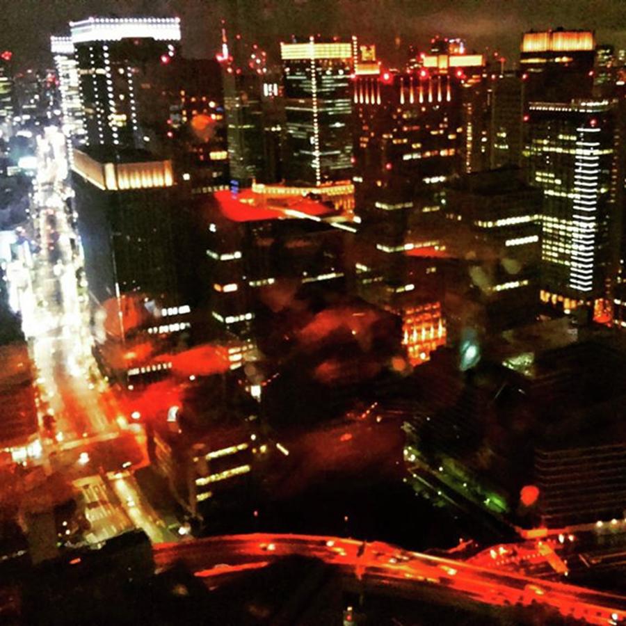 Dinner Photograph - View From Mandarin Oriental Tokyo by Nori Strong
