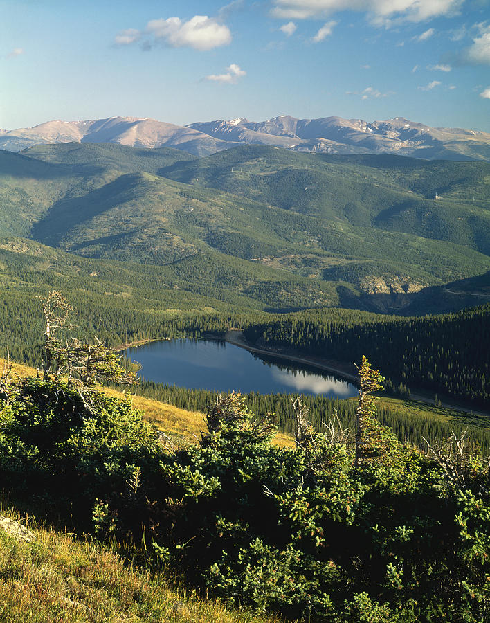 310525-View from Mt. Evans of Echo Lake  Photograph by Ed  Cooper Photography