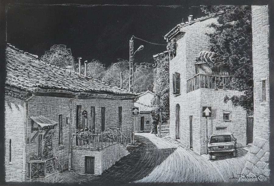 View From No 5 Argens Minervois France Drawing