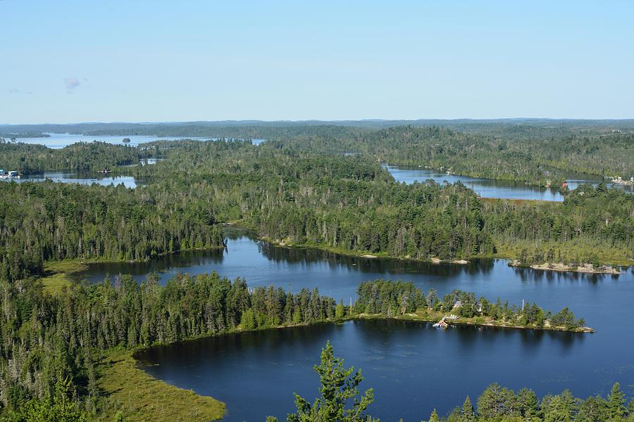 View From on High- Temagami Photograph by David Porteus