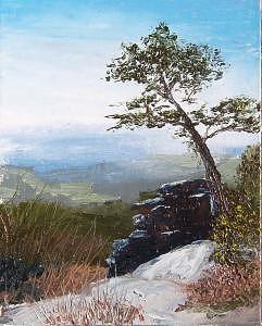 View From Pilot Mountain Painting by Tami Booher View From Pilot Mountain Painting by Tami Booher