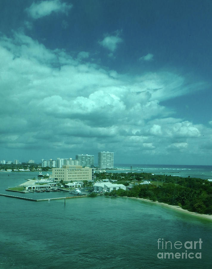 View from Port Everglades Photograph by Judy Hall-Folde