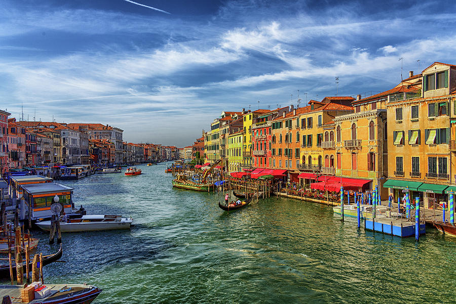 View from Rialto Bridge Photograph by Darryl Brooks