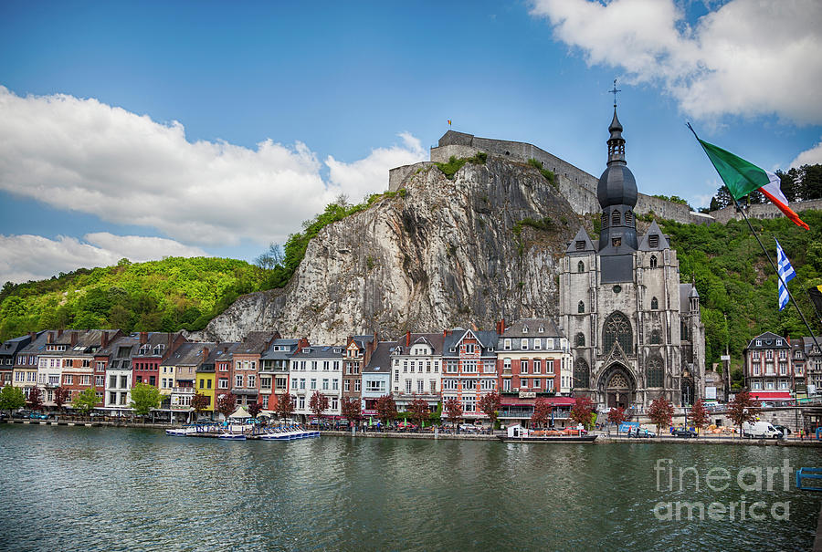view from river at Dinant Photograph by Ariadna De Raadt