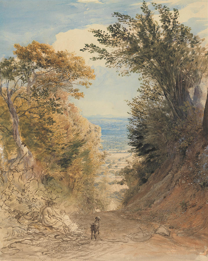 View from Rooks Hill, Kent Painting by Samuel Palmer