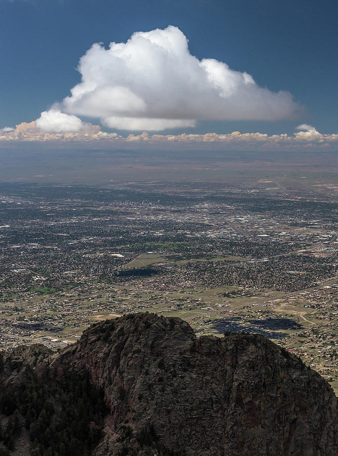 View From Sandia Mountain Photograph by Bill Wiebesiek