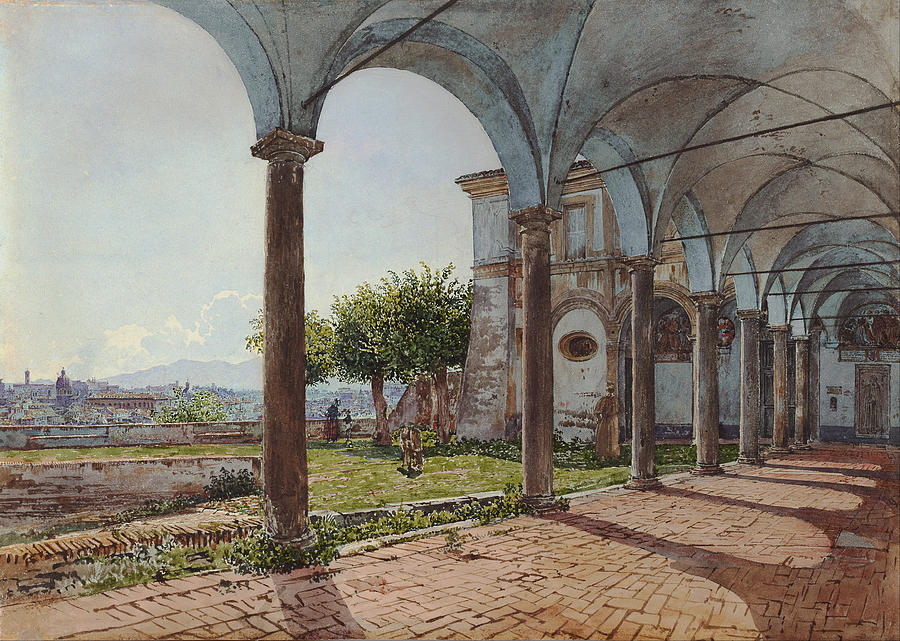 View from SantOnofrio on Rome Painting by Celestial Images