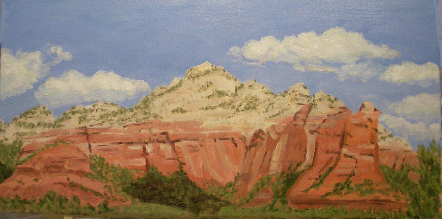 View from Sedona Painting by Stan Chraminski