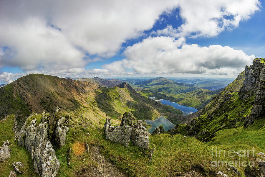 Nature Photograph - View From Snowdon Summit by Ian Mitchell