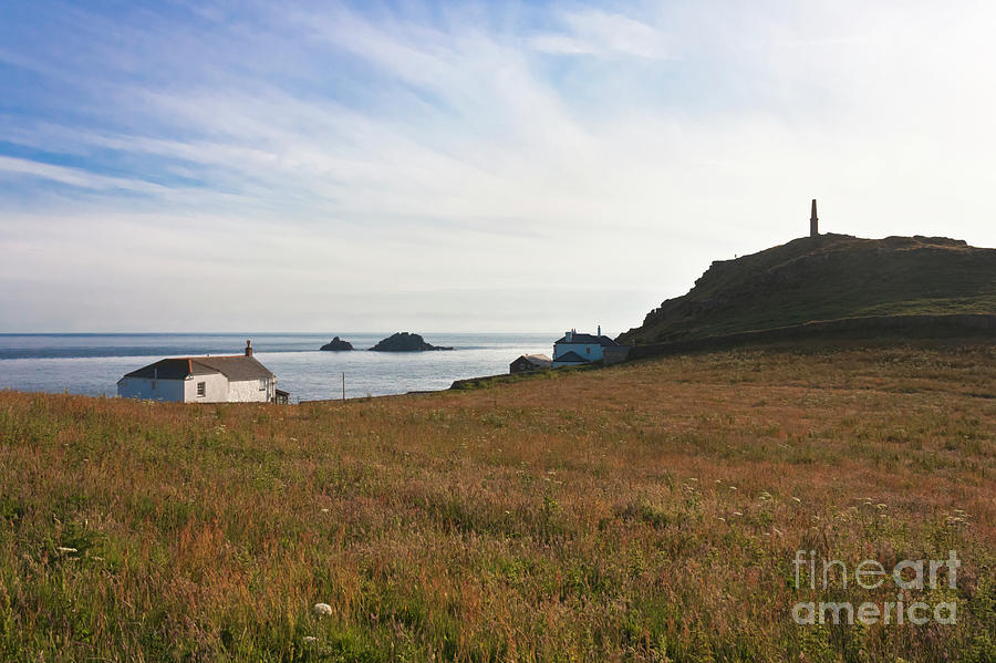 Nature Photograph - View From St Helens Oratory Cape Cornwall by Terri Waters
