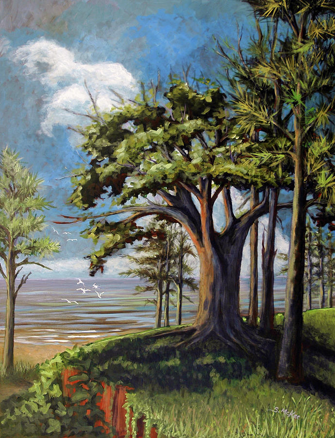 View From the Bluff Painting by Suzanne McKee
