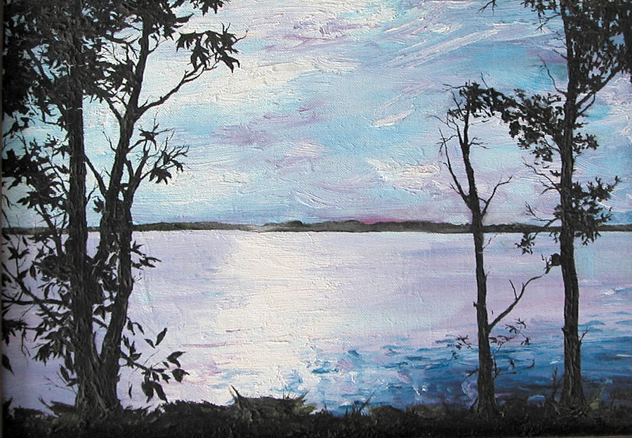 Tree Painting - View from the Cabin by Faith Berrier