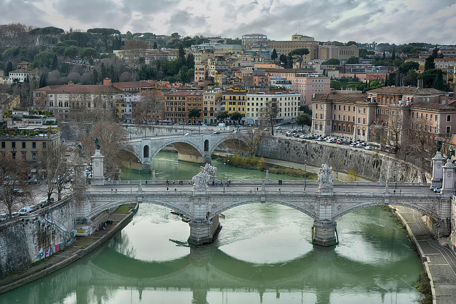 View From The Castel Sant Angelo Photograph