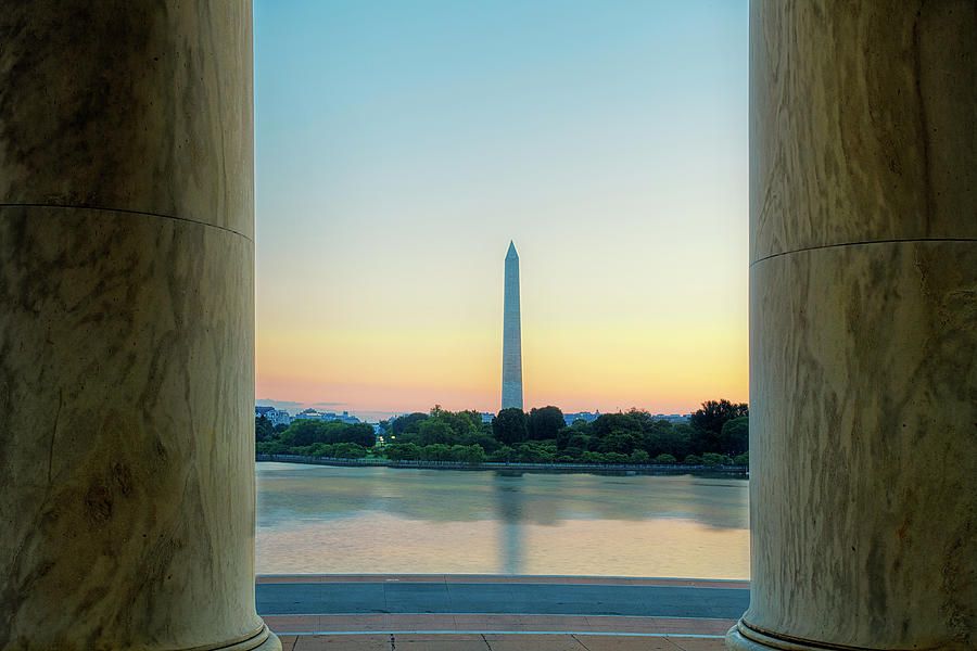 View from the Jefferson Memorial Photograph by Andrew Soundarajan