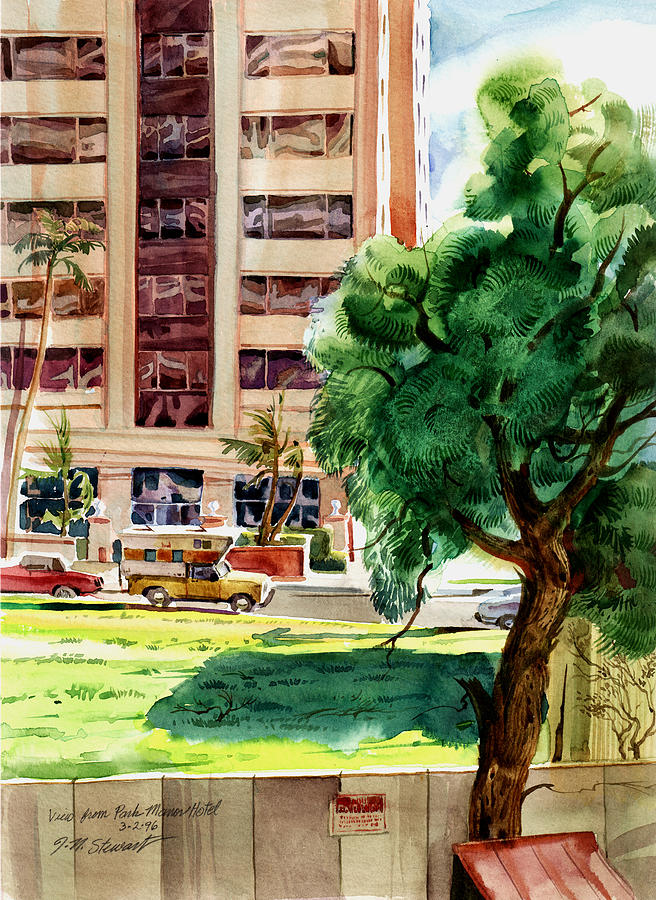 View From The Park Manor Hotel Painting