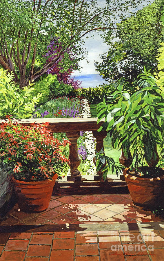 Garden Painting - View from the Royal Garden by David Lloyd Glover