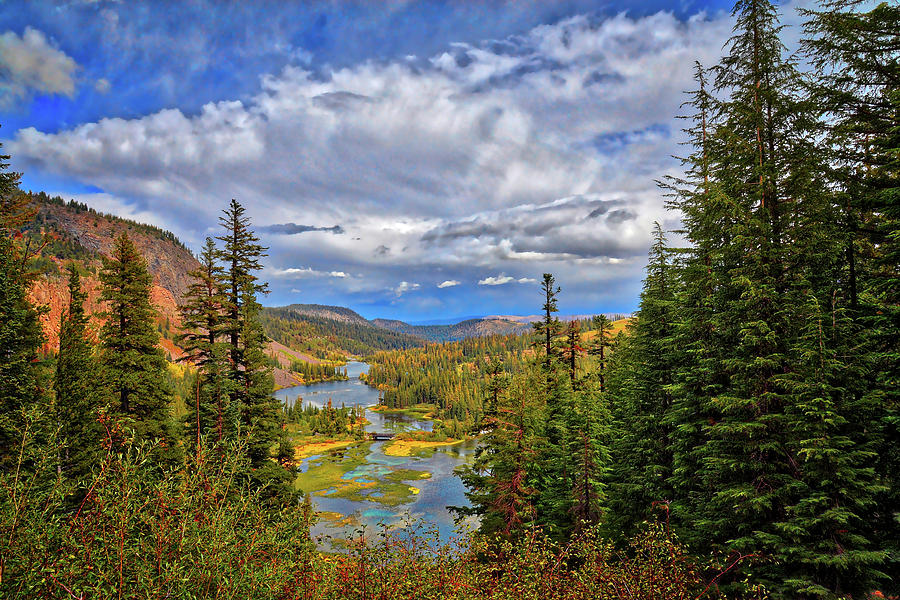 View From the Top of Mammoths Twin Lakes Photograph by Lynn Bauer