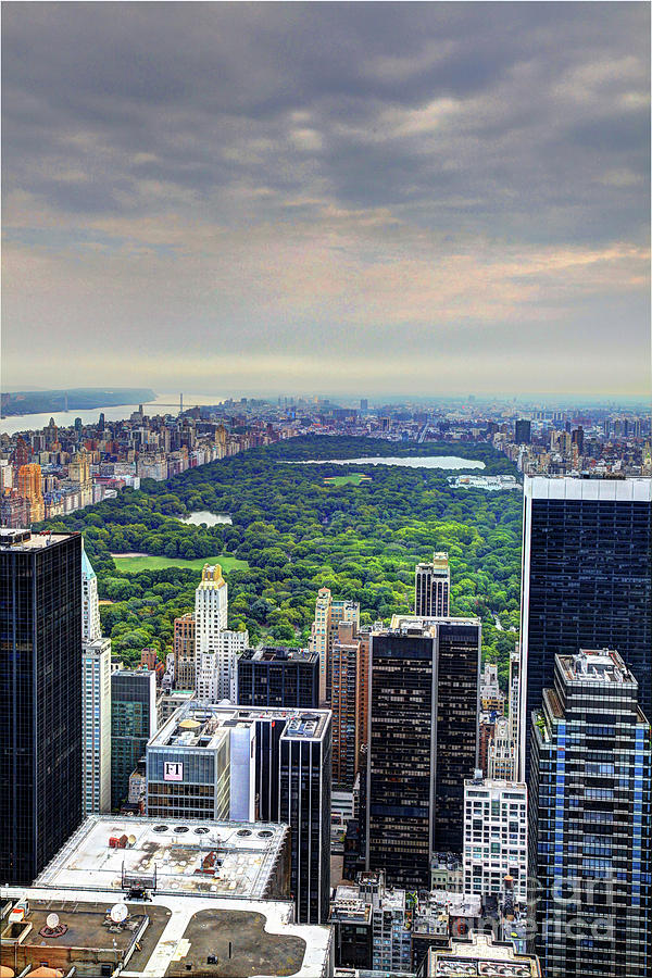 View From the Top of The Rock Rockefeller Center NYC II Photograph by Wayne Moran