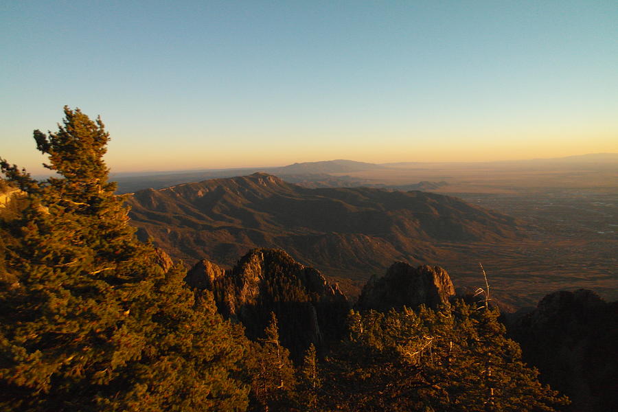 View from the top of the Sandias Photograph by Jeff Swan