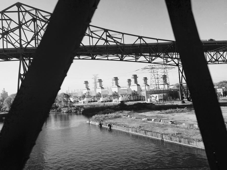 View From The Train Approaching Chicago Photograph