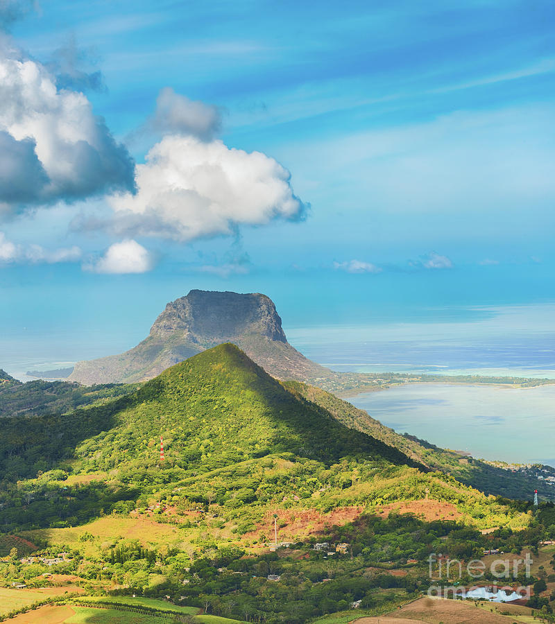View From The Viewpoint. Mauritius. Photograph