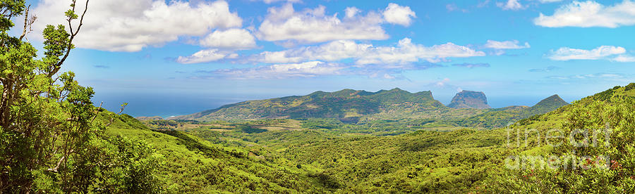 View From The Viewpoint. Mauritius. Panorama Photograph
