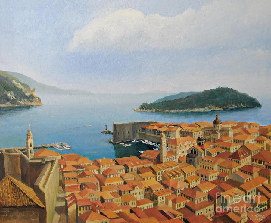 Architecture Painting - View From Top of The World by Kiril Stanchev