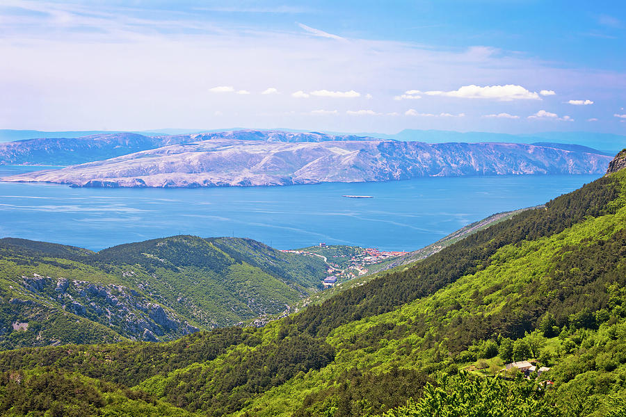 View from Velebit mountain on Senj Photograph by Brch Photography