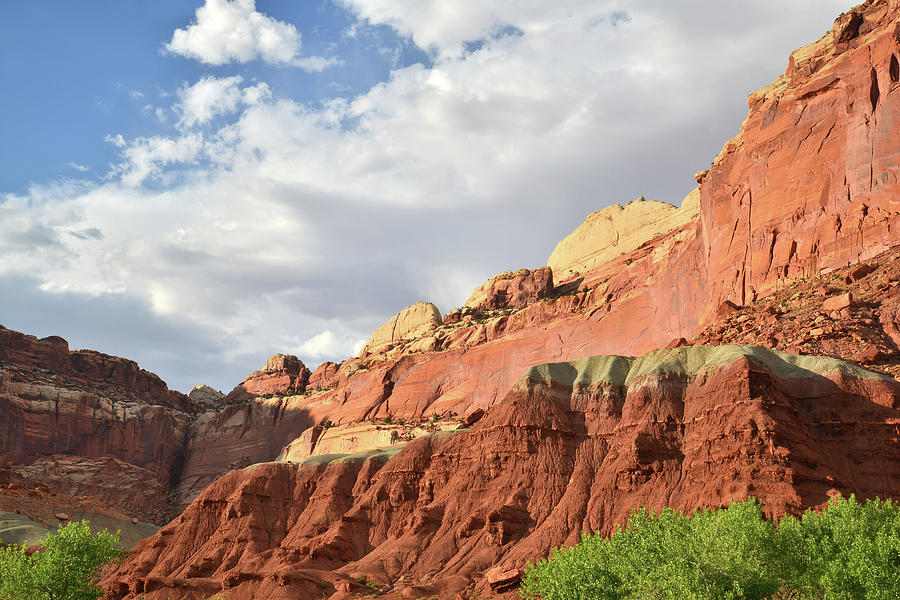 View from Visitor Center in Capitol Reef Photograph by Ray Mathis