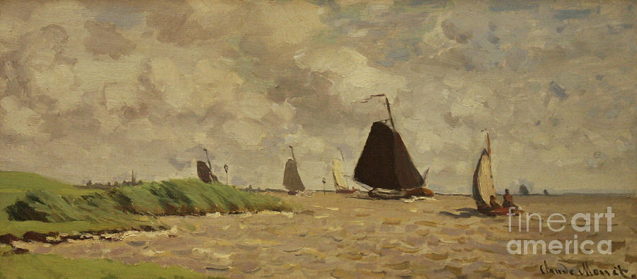 View from Voorzan Painting by Claude Monet