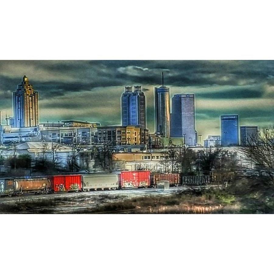 Train Photograph - View From Westside Viewing Downtown by David Boyd