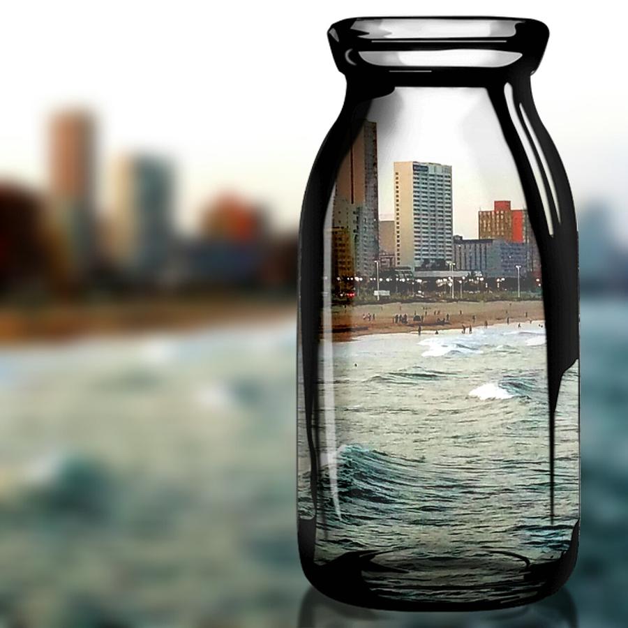 View in a Bottle Digital Art by Vijay Sharon Govender