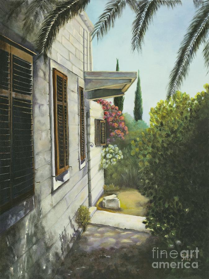 View in a Croatian Garden Painting by Marlene Book
