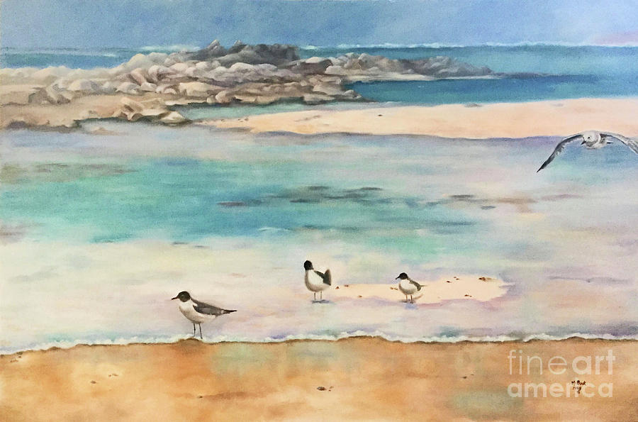 View in Aruba Painting by Marlene Book